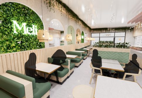 Meli at Mcarthur Glen - Cafe Design Project - RED